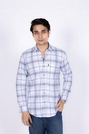 Slim Fit 100% Cotton Check Shirt