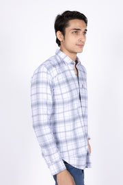 Slim Fit 100% Cotton Check Shirt