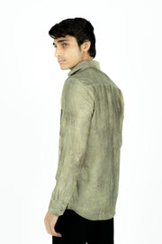 Crush Effect Print Shirt