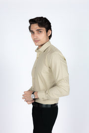 Slim Fit Plain Textured Shirt