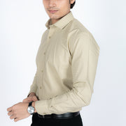 Slim Fit Plain Textured Shirt
