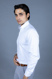 Satin Lycra Solid Shirts