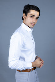 Satin Lycra Solid Shirts