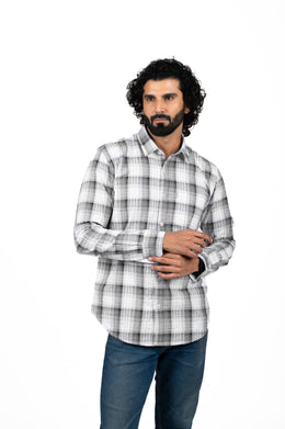 Linen Dobby Check Shirt