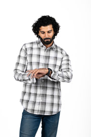 Linen Dobby Check Shirt