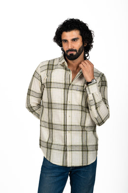 Linen Dobby Check Shirt
