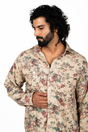 Cherry Floral Print Shirt