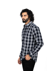 Corduroy Check Print Shirt