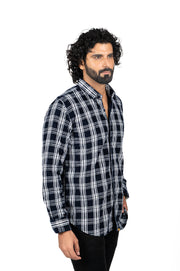 Corduroy Check Print Shirt