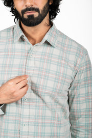 Yarn Dyed Corduroy Check Shirt