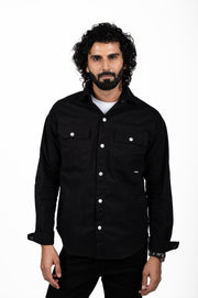 Double Pocket Cargo Plain Shirt