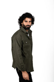 Double Pocket Cargo Plain Shirt