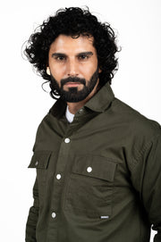 Double Pocket Cargo Plain Shirt