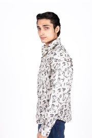 Abstract Boxy Fit Shirt
