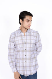 Slim Fit 100% Cotton Check Shirt