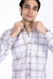 Slim Fit 100% Cotton Check Shirt