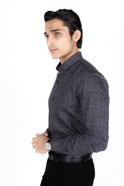 Slim Fit Satin Print Shirt