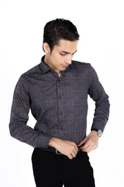 Slim Fit Satin Print Shirt