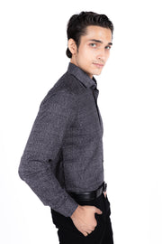 Slim Fit Satin Print Shirt