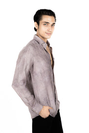 Crush Effect Print Shirt