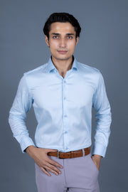 Satin Lycra Solid Shirts