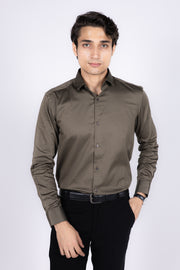 Satin Lycra Solid Shirts