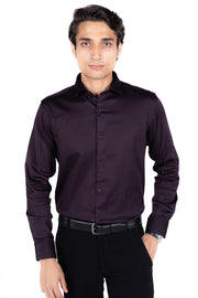 Satin Lycra Solid Shirts